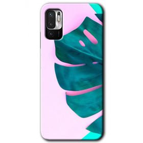 Poco M3 Pro 3D Yaprak Baskılı Uyumlu Silikon Kılıf