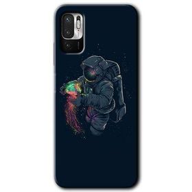 Poco M3 Pro Astronot Kıyafeti Baskılı Uyumlu Silikon Kılıf