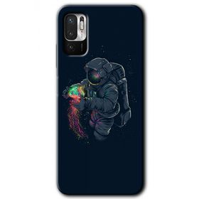 Poco M3 Pro Astronot Kıyafeti Baskılı Uyumlu Silikon Kılıf