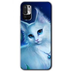 Poco M3 Pro Cat Glance Baskılı Uyumlu Silikon Kılıf