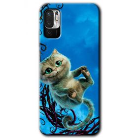 Poco M3 Pro Çılgın Kedi Baskılı Uyumlu Silikon Kılıf
