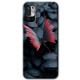 Poco M3 Pro Dark Butterfly Baskılı Uyumlu Silikon Kılıf