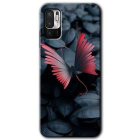 Poco M3 Pro Dark Butterfly Baskılı Uyumlu Silikon Kılıf
