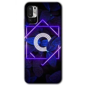 Poco M3 Pro Dark Neon Yaprak Ö Harfi Baskılı Uyumlu Silikon Kılıf