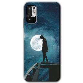 Poco M3 Pro Dolunay Yalnızlık Baskılı Uyumlu Silikon Kılıf