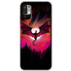 Poco M3 Pro Dragon Night Baskılı Uyumlu Silikon Kılıf