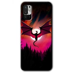 Poco M3 Pro Dragon Night Baskılı Uyumlu Silikon Kılıf