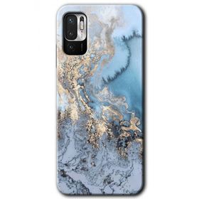 Poco M3 Pro Eski Mermer Baskılı Uyumlu Silikon Kılıf