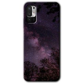 Poco M3 Pro Gece Galaksi Baskılı Uyumlu Silikon Kılıf