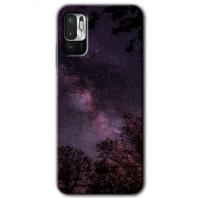 Poco M3 Pro Gece Galaksi Baskılı Uyumlu Silikon Kılıf