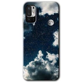 Poco M3 Pro Gece Gökyüzü Baskılı Uyumlu Silikon Kılıf