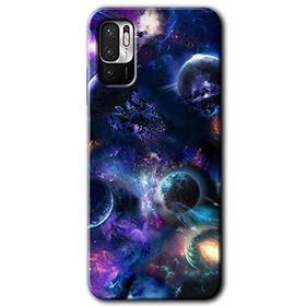 Poco M3 Pro Gezegen Karışımı Baskılı Uyumlu Silikon Kılıf