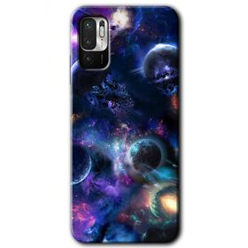 Poco M3 Pro Gezegen Karışımı Baskılı Uyumlu Silikon Kılıf