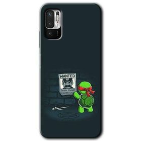 Poco M3 Pro Kaplumbağa Avcısı Baskılı Uyumlu Silikon Kılıf