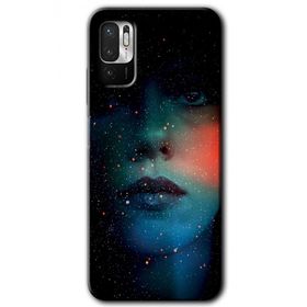 Poco M3 Pro Karanlık Kadın Baskılı Uyumlu Silikon Kılıf