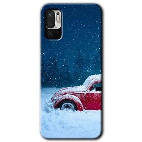 Poco M3 Pro Karlı Vosvos Baskılı Uyumlu Silikon Kılıf