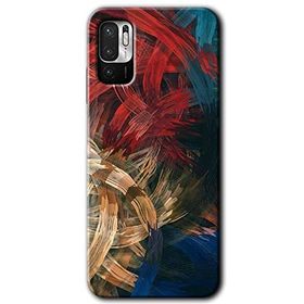 Poco M3 Pro Karma Boyalar Baskılı Uyumlu Silikon Kılıf