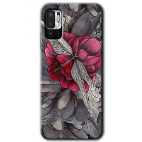 Poco M3 Pro kelebek Ömrü Baskılı Uyumlu Silikon Kılıf