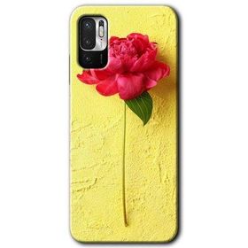Poco M3 Pro Kırmızı Gül Baskılı Uyumlu Silikon Kılıf