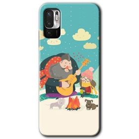 Poco M3 Pro Kış Pikniği Baskılı Uyumlu Silikon Kılıf