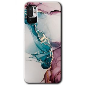 Poco M3 Pro Liquid Mermer Baskılı Uyumlu Silikon Kılıf