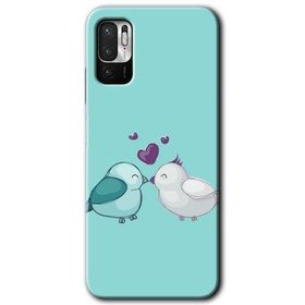 Poco M3 Pro Mutlu Kuşlar Baskılı Uyumlu Silikon Kılıf
