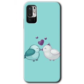 Poco M3 Pro Mutlu Kuşlar Baskılı Uyumlu Silikon Kılıf