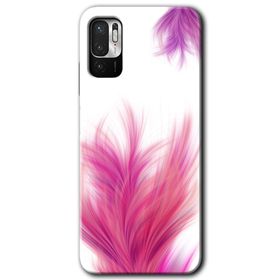 Poco M3 Pro Pembe Tüy Baskılı Uyumlu Silikon Kılıf
