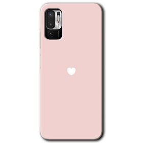 Poco M3 Pro Sade Kalp Baskılı Uyumlu Silikon Kılıf
