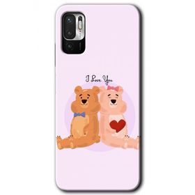 Poco M3 Pro Sevgili Ayıcık Baskılı Uyumlu Silikon Kılıf