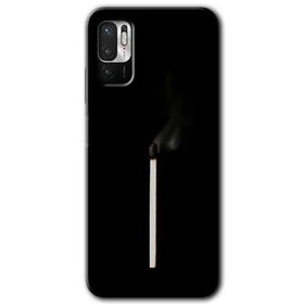 Poco M3 Pro Sönmüş Kibrit Baskılı Uyumlu Silikon Kılıf