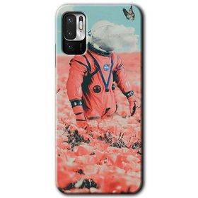 Poco M3 Pro Uzay Bahçesi Baskılı Uyumlu Silikon Kılıf