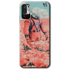 Poco M3 Pro Uzay Bahçesi Baskılı Uyumlu Silikon Kılıf