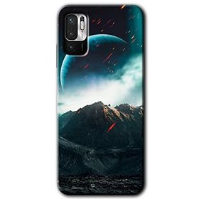 Poco M3 Pro Uzay Gökyüzü Baskılı Uyumlu Silikon Kılıf