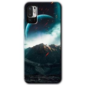 Poco M3 Pro Uzay Gökyüzü Baskılı Uyumlu Silikon Kılıf