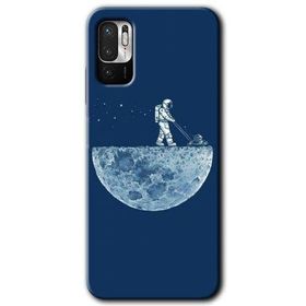 Poco M3 Pro Uzay İşçisi Baskılı Uyumlu Silikon Kılıf