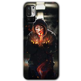 Poco M3 Pro V for Fire Baskılı Uyumlu Silikon Kılıf