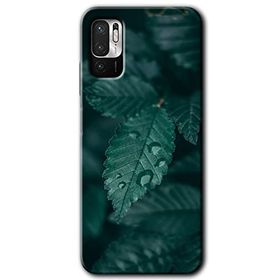 Poco M3 Pro Yağmurlu Yaprak Baskılı Uyumlu Silikon Kılıf