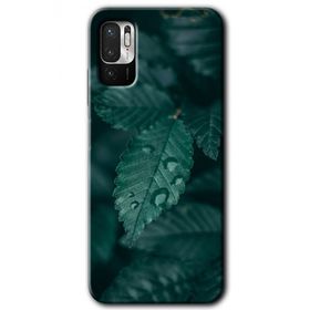 Poco M3 Pro Yağmurlu Yaprak Baskılı Uyumlu Silikon Kılıf