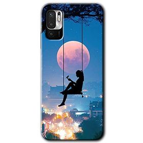 Poco M3 Pro Yalnız Kadın Baskılı Uyumlu Silikon Kılıf