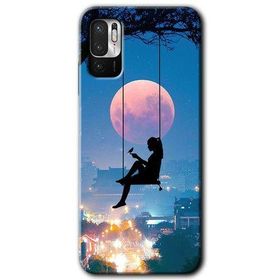 Poco M3 Pro Yalnız Kadın Baskılı Uyumlu Silikon Kılıf