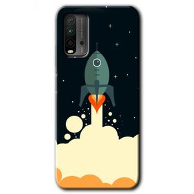 Poco M3 Space Smoke Baskılı Uyumlu Silikon Kılıf