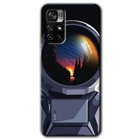 Poco M4 Pro 5G Astronot Baskılı Uyumlu Silikon Kılıf