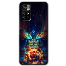 Poco M4 Pro 5G Ballı Baykuş Baskılı Uyumlu Silikon Kılıf