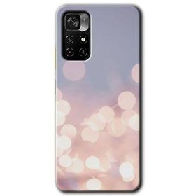 Poco M4 Pro 5G Blur Lights Baskılı Uyumlu Silikon Kılıf