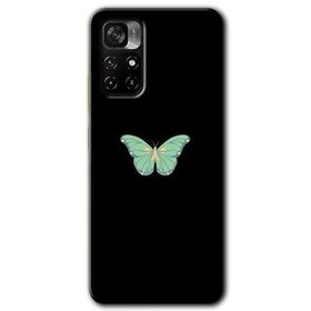 Poco M4 Pro 5G Butterfly Tree Baskılı Uyumlu Silikon Kılıf