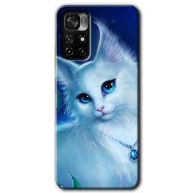 Poco M4 Pro 5G Cat Glance Baskılı Uyumlu Silikon Kılıf