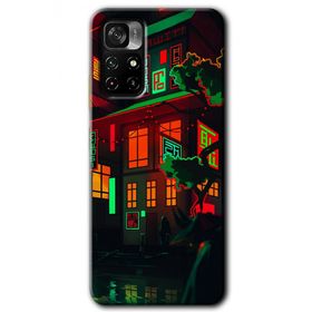 Poco M4 Pro 5G China Street Baskılı Uyumlu Silikon Kılıf