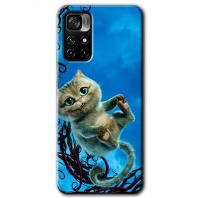 Poco M4 Pro 5G Çılgın Kedi Baskılı Uyumlu Silikon Kılıf