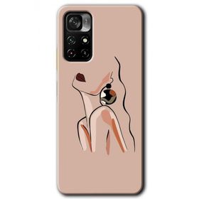 Poco M4 Pro 5G Çizim Silüet Baskılı Uyumlu Silikon Kılıf